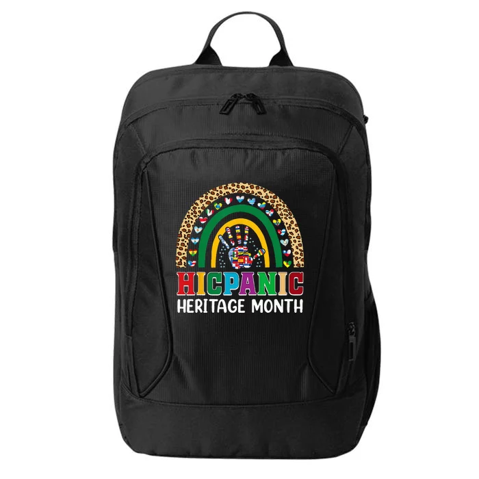 Hispanic Heritage Month Latino Countries Flags Rainbow City Backpack