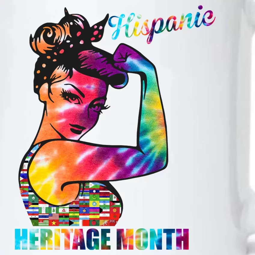 Hispanic Heritage Month Messy Bun Colorful Black Color Changing Mug