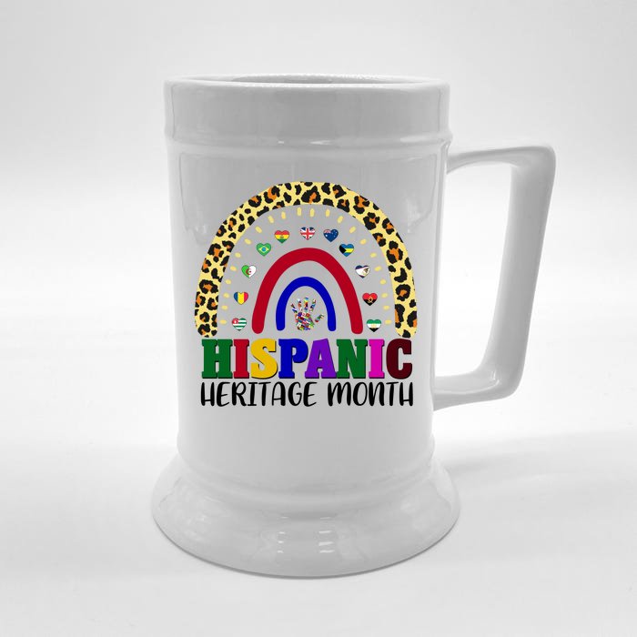 Hispanic Heritage Month Leopard Reendow Front & Back Beer Stein