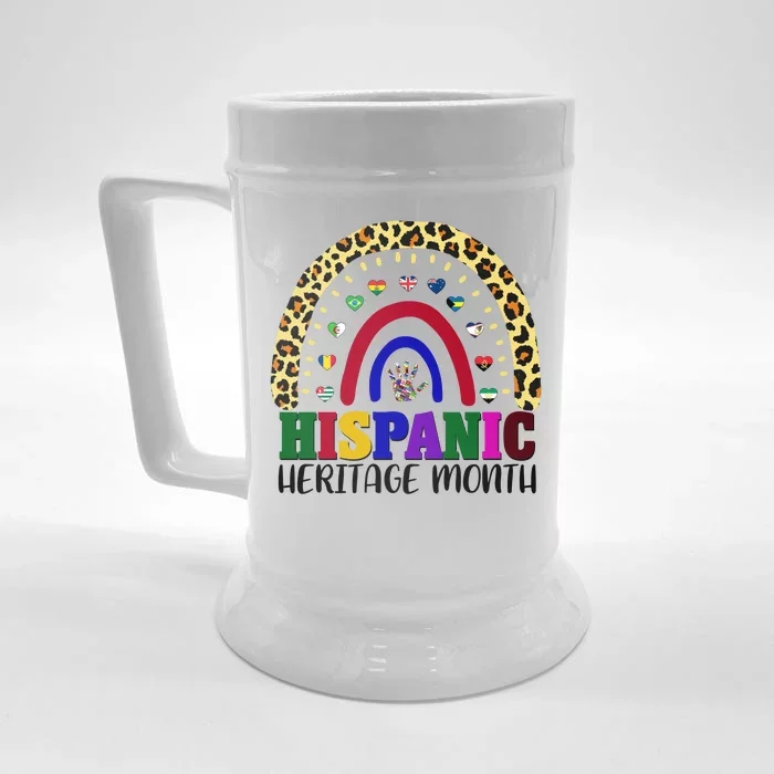 Hispanic Heritage Month Leopard Reendow Front & Back Beer Stein