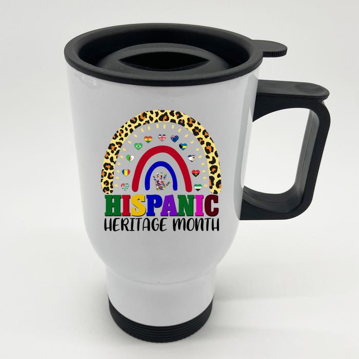 Hispanic Heritage Month Leopard Reendow Front & Back Stainless Steel Travel Mug