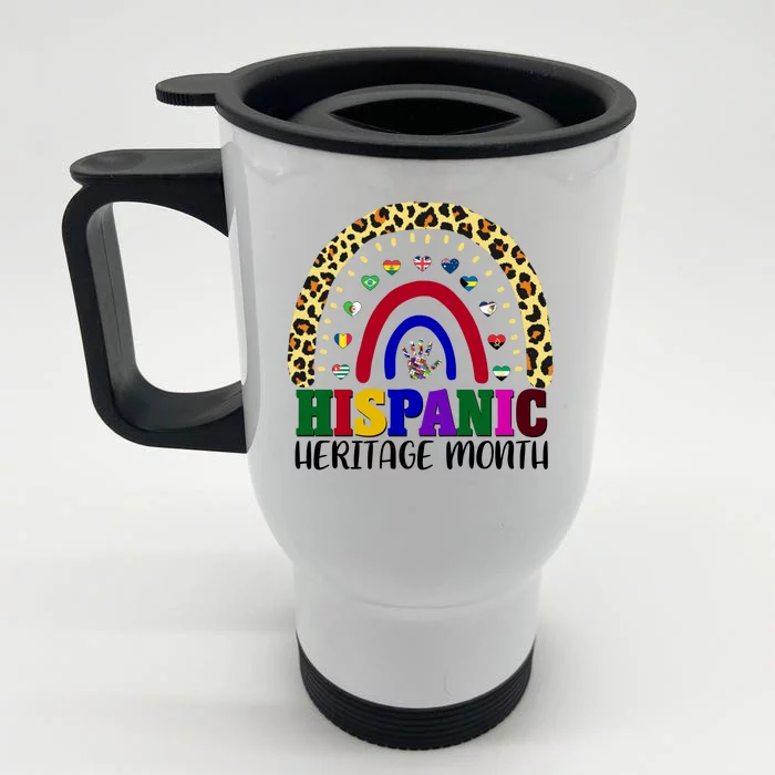 Hispanic Heritage Month Leopard Reendow Front & Back Stainless Steel Travel Mug