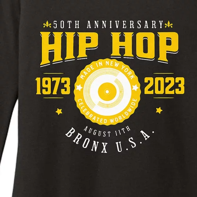 Hip Hop Music 50th Anniversary Musician Birthday Born Day Womens CVC Long Sleeve Shirt