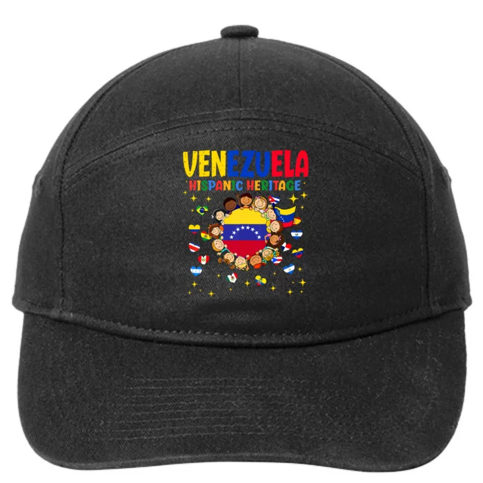 Hispanic Heritage Month Venezuela Flag Venezuelan 7-Panel Snapback Hat