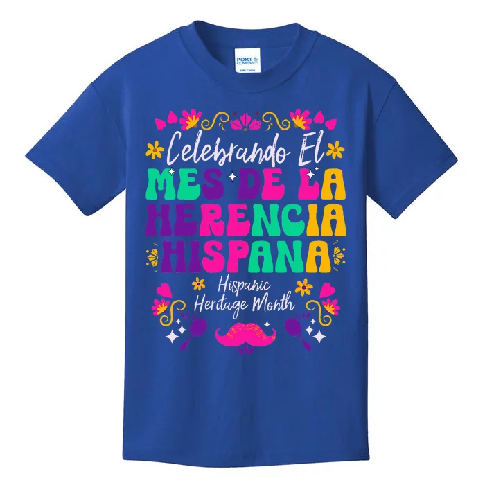 Hispanic Heritage Month Mes De La Herencia Hispana Kids T-Shirt