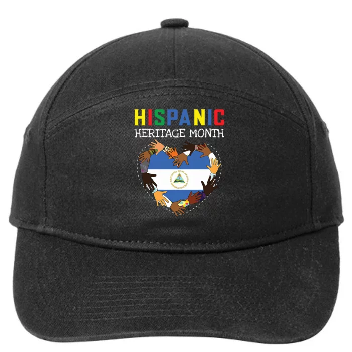 Hispanic Heritage Month Nicaragua 7-Panel Snapback Hat