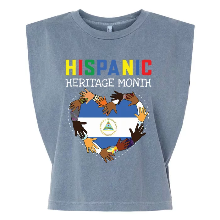 Hispanic Heritage Month Nicaragua Garment-Dyed Women's Muscle Tee