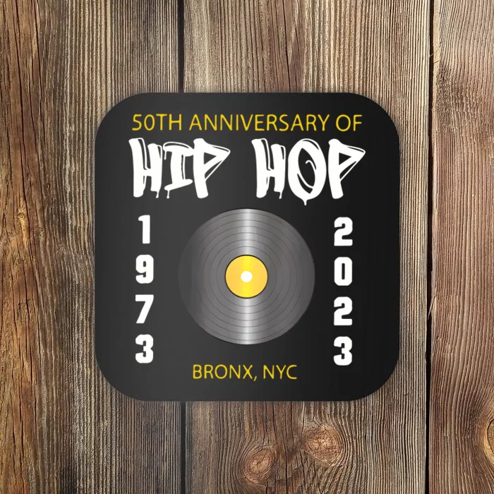 Hip Hop Music Is 50 50th Anniversary Retro Coaster