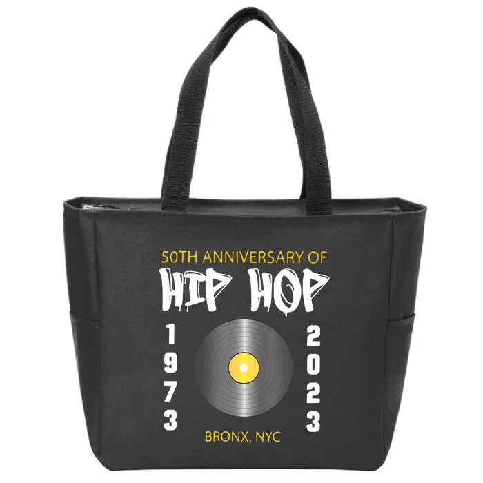 Hip Hop Music Is 50 50th Anniversary Retro Zip Tote Bag