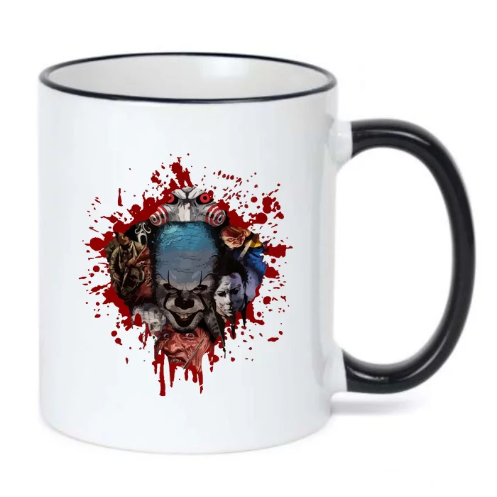 Halloween Horror Movies Characters Spooky Killer Blood Horror Movie Fans Gifts Black Color Changing Mug