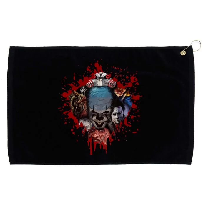 Halloween Horror Movies Characters Spooky Killer Blood Horror Movie Fans Gifts Grommeted Golf Towel