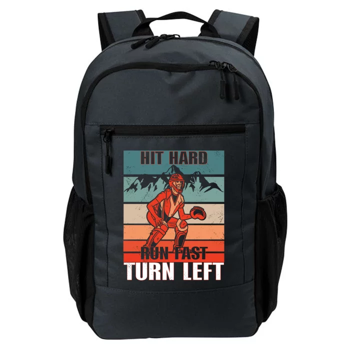 Hit Hard Meaningful Gift Run Fast Meaningful Gift Turn Left Meaningful Gift Funn Daily Commute Backpack