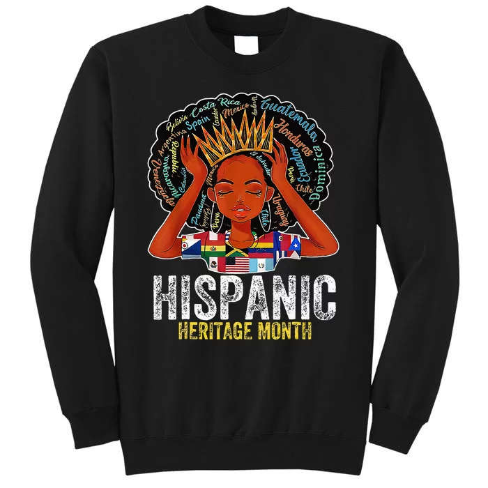 Hispanic Heritage Month Latina Latino Countries Flags Sweatshirt