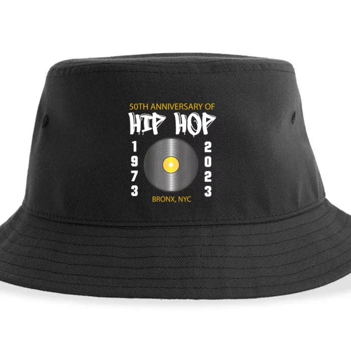 Hip Hop Music Is 50 50th Anniversary Retro Sustainable Bucket Hat