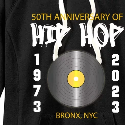 Hip Hop Music Is 50 50th Anniversary Retro Women's Fleece Hoodie