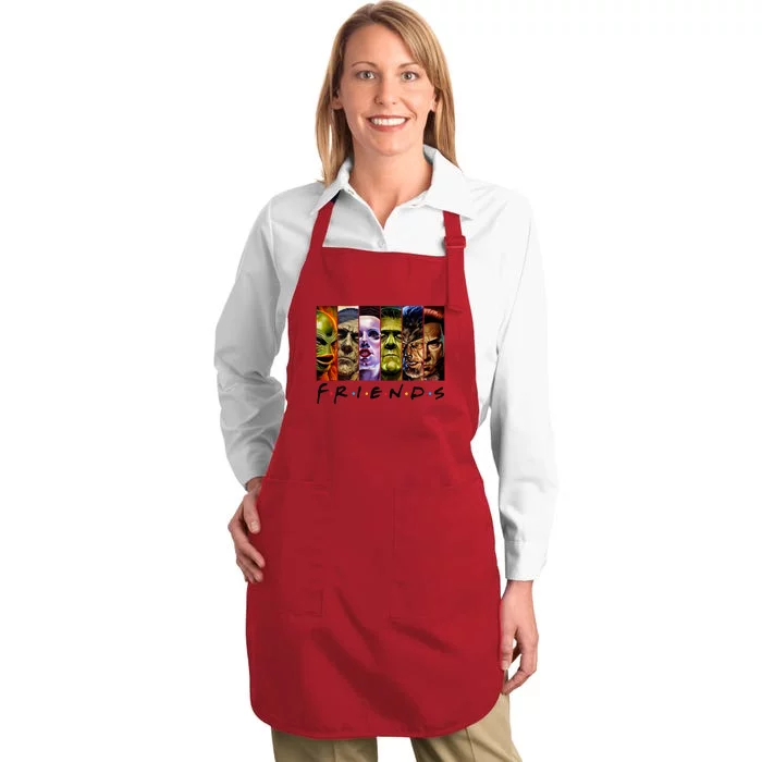 Halloween Horror Movies Characters Classic Killer Blood Horror Movie Gifts Full-Length Apron With Pocket