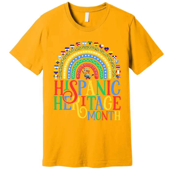 Hispanic Heritage Month Celebrating Pride Countries Latino Premium T-Shirt