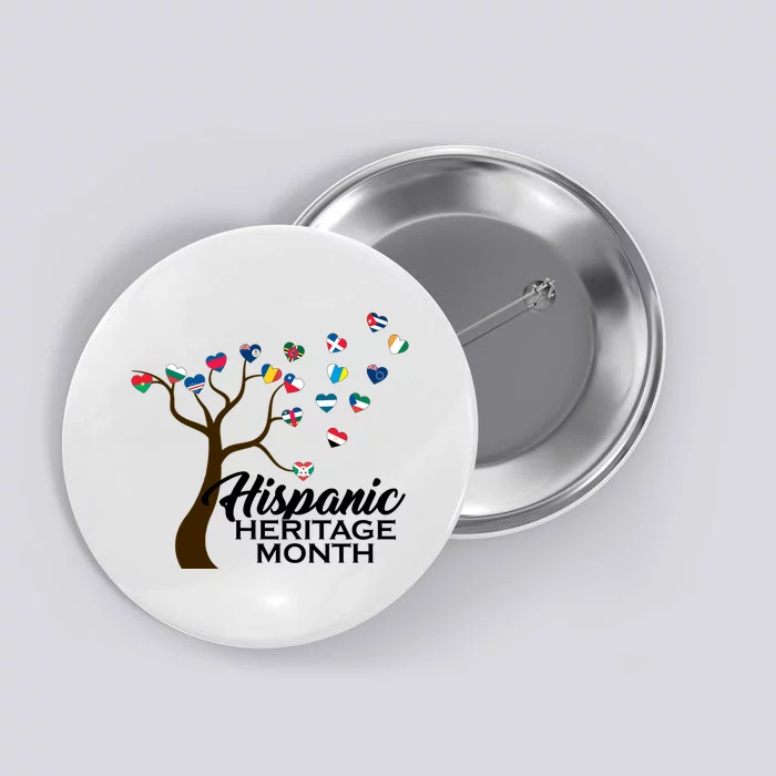 Hispanic Heritage Month Tree Roots Button