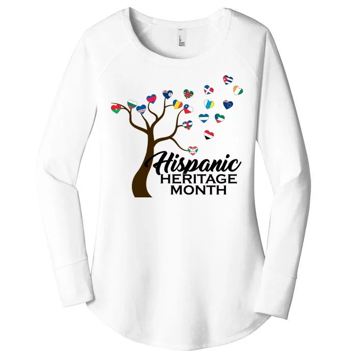 Hispanic Heritage Month Tree Roots Women's Perfect Tri Tunic Long Sleeve Shirt