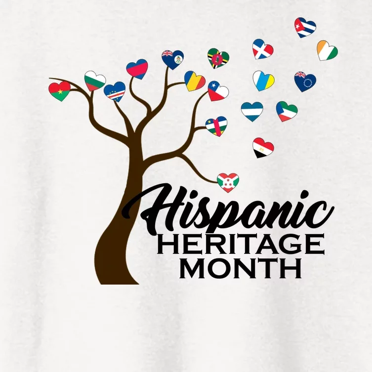 Hispanic Heritage Month Tree Roots Women's Crop Top Tee