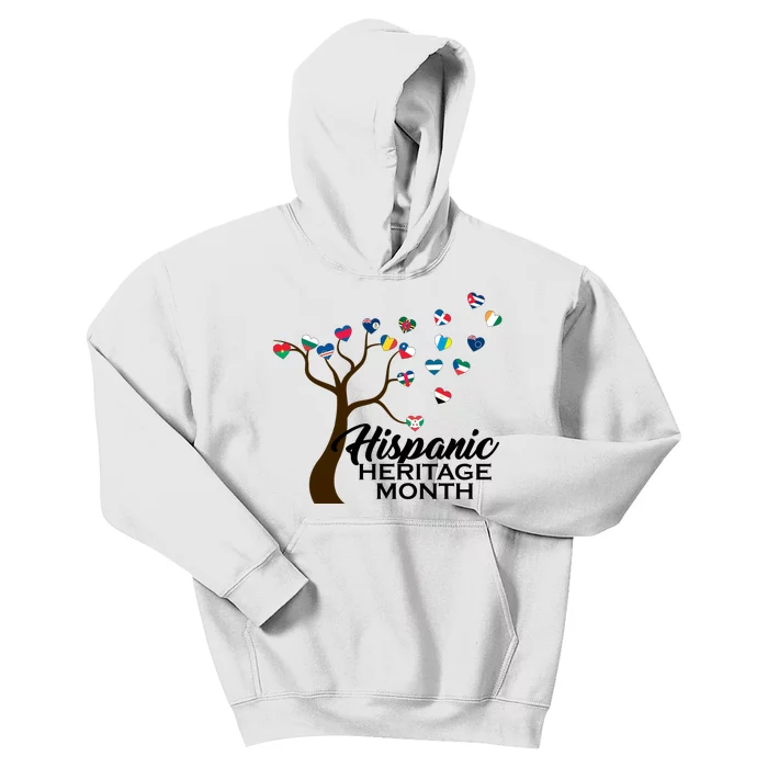 Hispanic Heritage Month Tree Roots Kids Hoodie