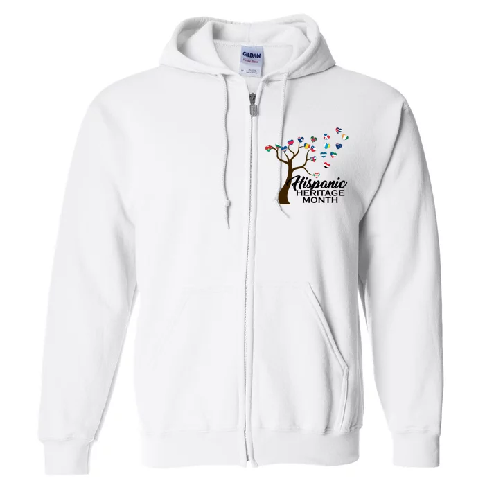 Hispanic Heritage Month Tree Roots Full Zip Hoodie