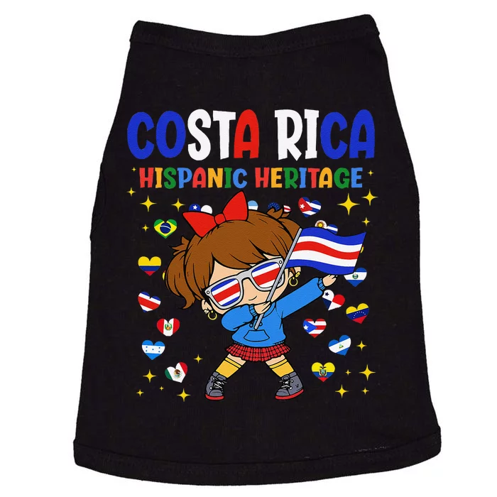 Hispanic Heritage Month Costa Rica Flag Costa Rican Gift Doggie Tank