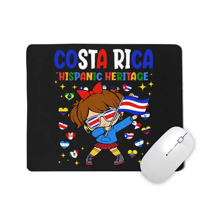 Hispanic Heritage Month Costa Rica Flag Costa Rican Gift Mousepad