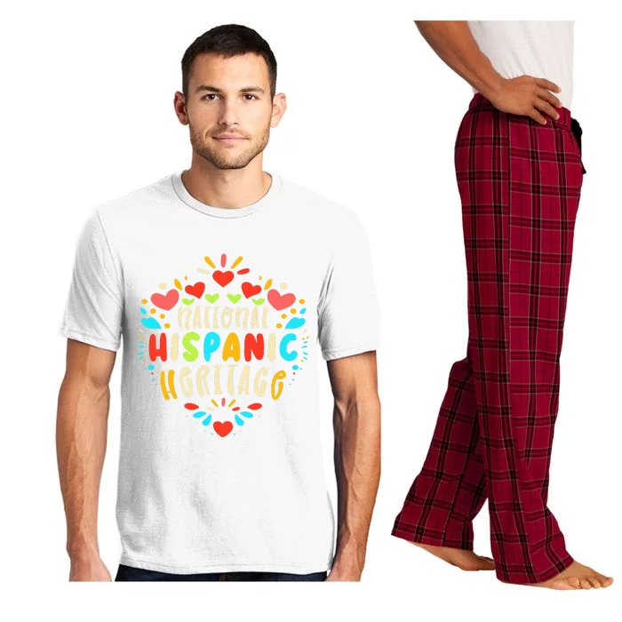 Hispanic Heritage Month Heart Happy National Spanish Pajama Set