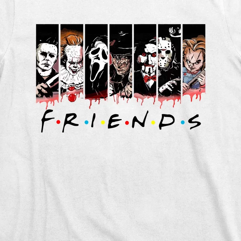 Halloween Horror Movies Characters Classic Killer Jason Es Chucky Freddy Billy T-Shirt