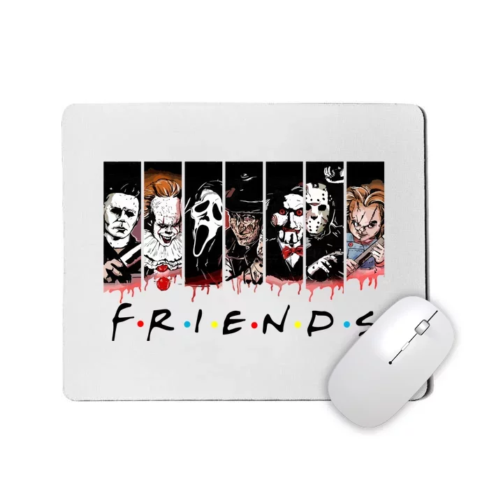 Halloween Horror Movies Characters Classic Killer Jason Es Chucky Freddy Billy Mousepad