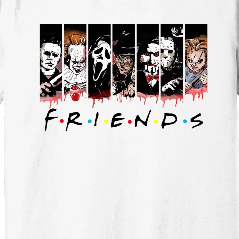 Halloween Horror Movies Characters Classic Killer Jason Es Chucky Freddy Billy Premium T-Shirt