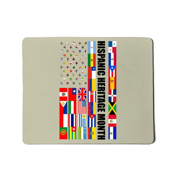 Hispanic Heritage Month Countries United Flag Mousepad