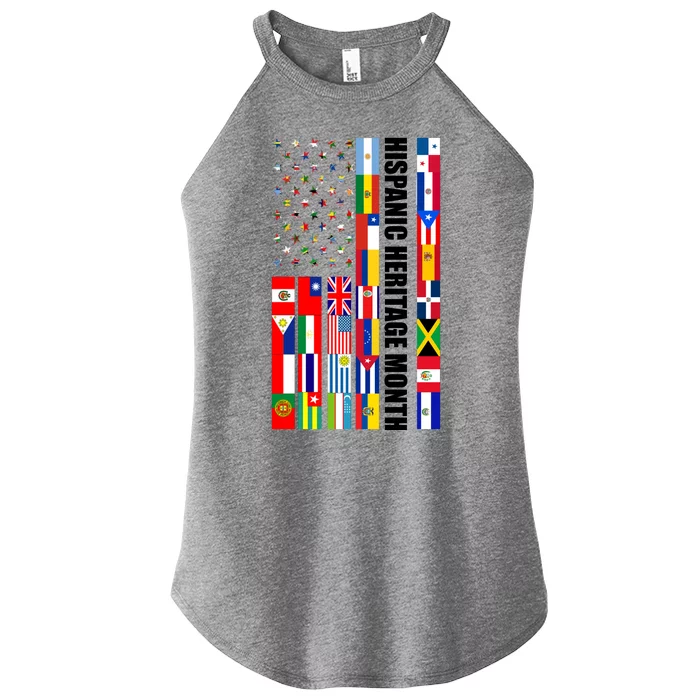 Hispanic Heritage Month Countries United Flag Women’s Perfect Tri Rocker Tank