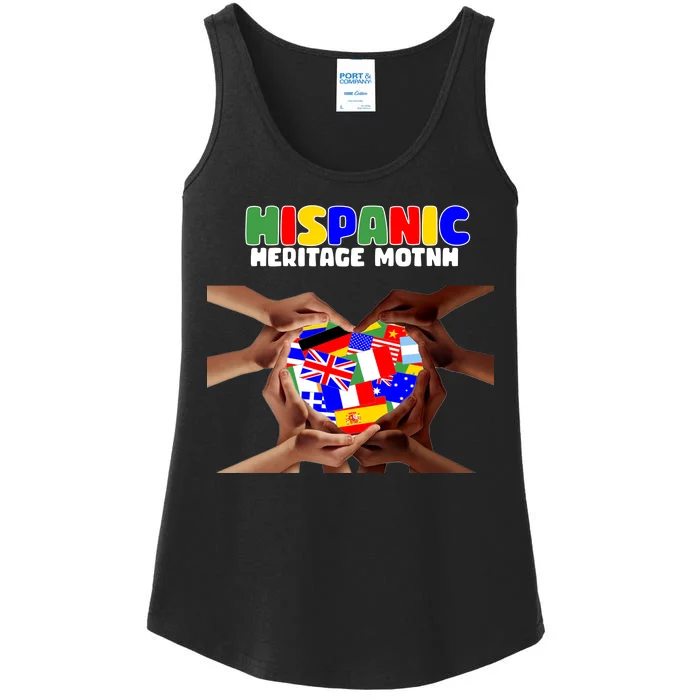 Hispanic Heritage Month Stand Together Ladies Essential Tank