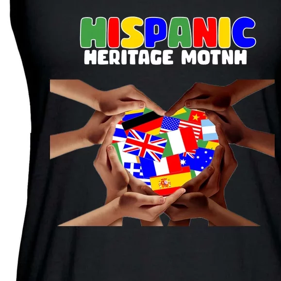 Hispanic Heritage Month Stand Together Ladies Essential Flowy Tank