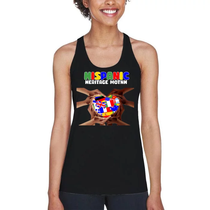 Hispanic Heritage Month Stand Together Women's Racerback Tank