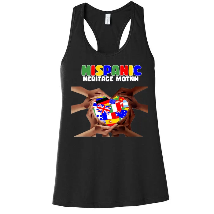 Hispanic Heritage Month Stand Together Women's Racerback Tank