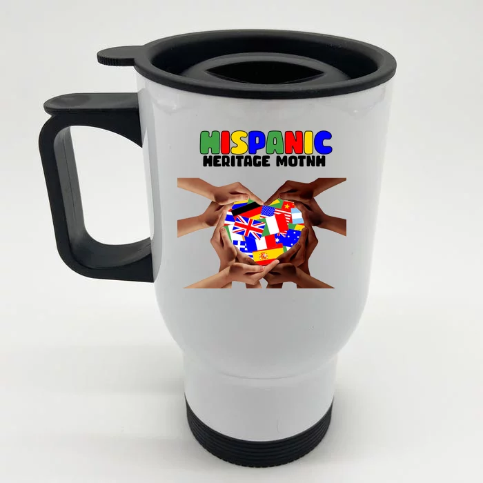 Hispanic Heritage Month Stand Together Front & Back Stainless Steel Travel Mug