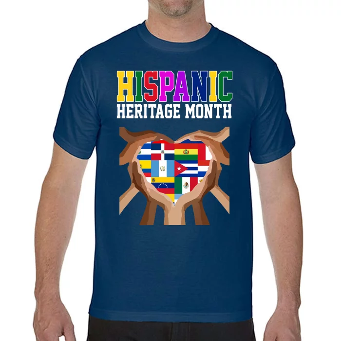 Hispanic Heritage Month Heart Hands Comfort Colors T-Shirt