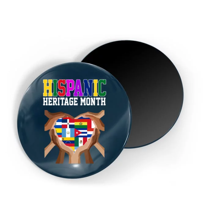 Hispanic Heritage Month Heart Hands Magnet