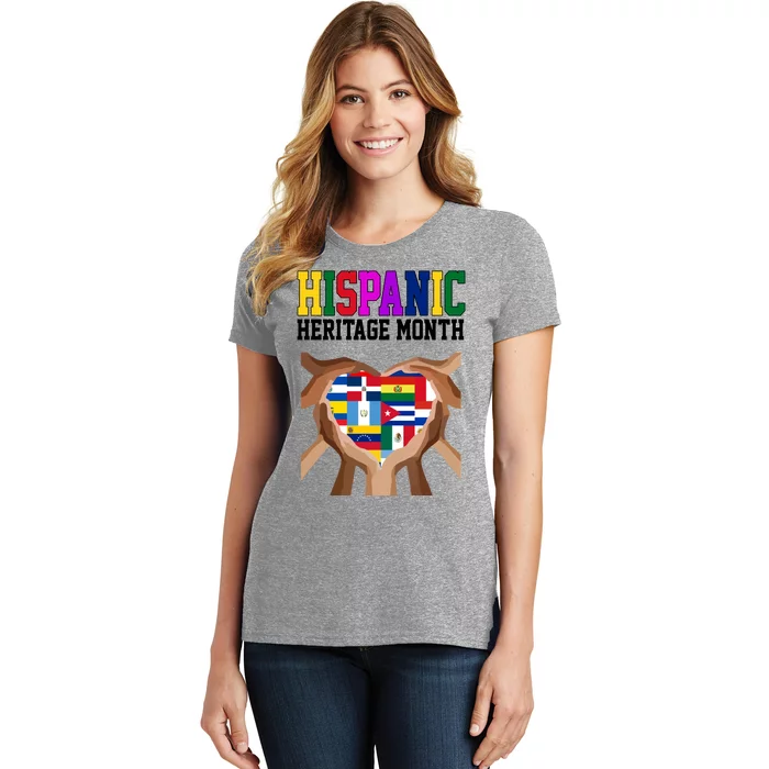 Hispanic Heritage Month Heart Hands Women's T-Shirt