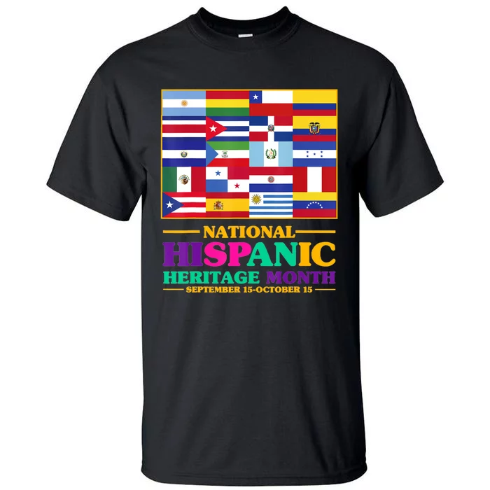 Hispanic Heritage Month Mes De La Herencia Tall T-Shirt