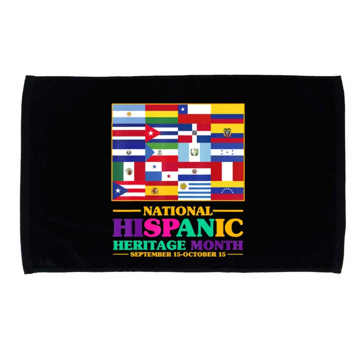 Hispanic Heritage Month Mes De La Herencia Microfiber Hand Towel