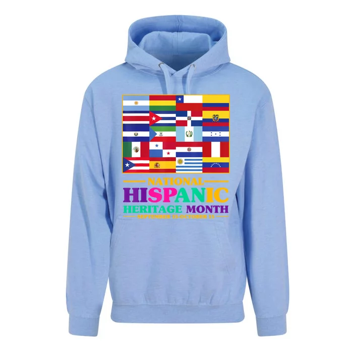 Hispanic Heritage Month Mes De La Herencia Unisex Surf Hoodie