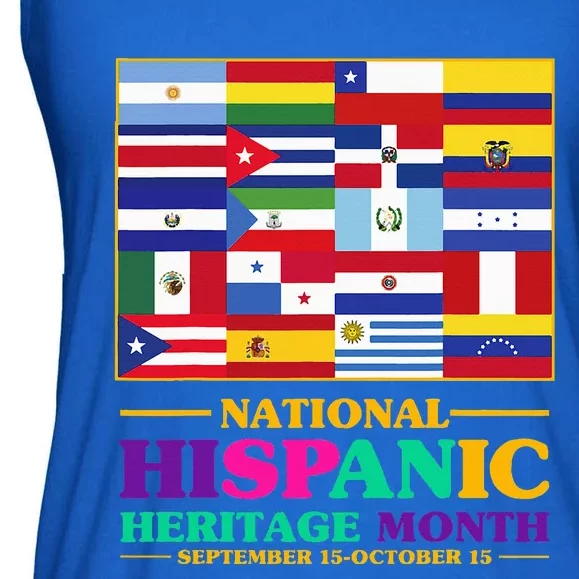 Hispanic Heritage Month Mes De La Herencia Hispana Ladies Essential Flowy Tank