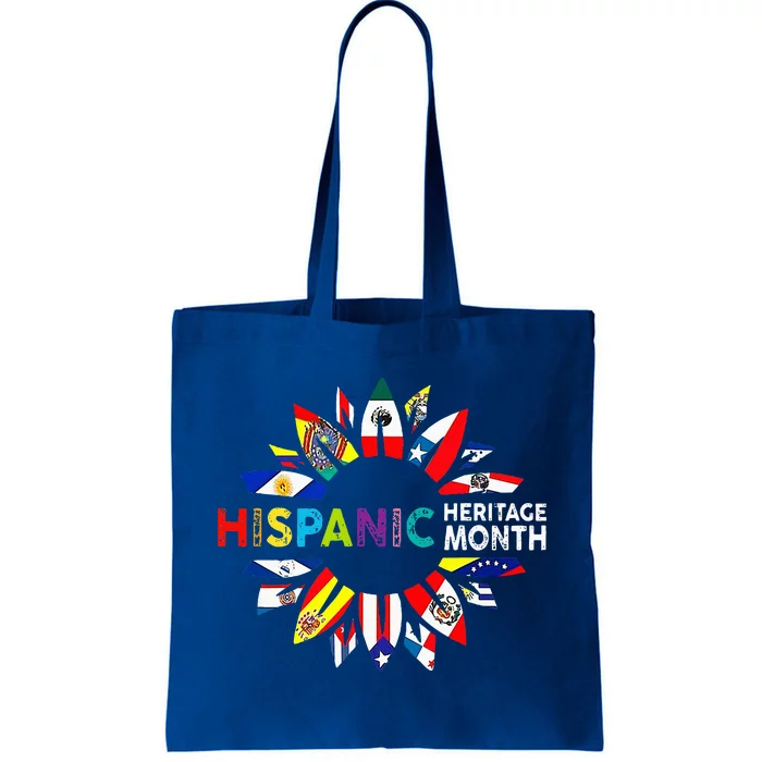 Hispanic Heritage Month Sunflower Latinx Spanish Tote Bag