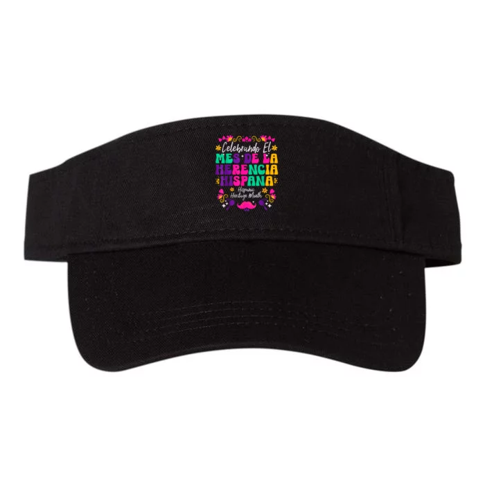 Hispanic Heritage Month Mes De La Herencia Hispana Valucap Bio-Washed Visor