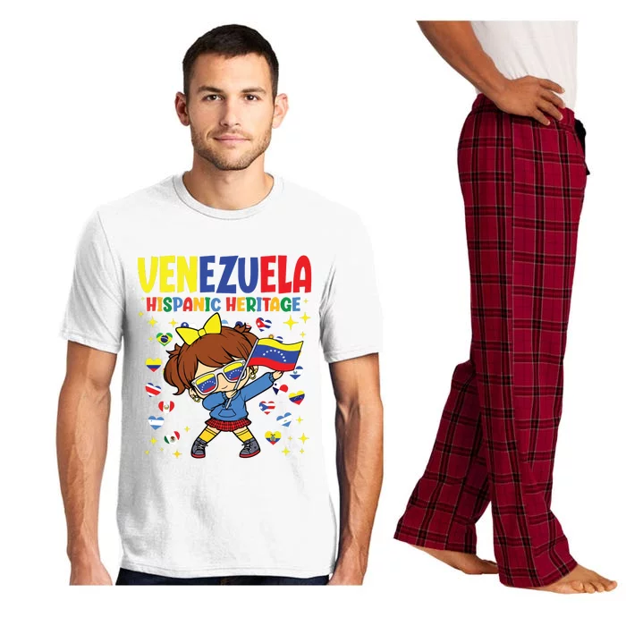 Hispanic Heritage Month Venezuela Flag Venezuelan Girl Pajama Set