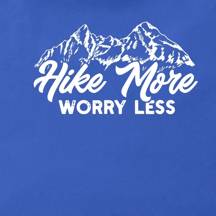 Hiker Hike More Worry Less Zip Tote Bag